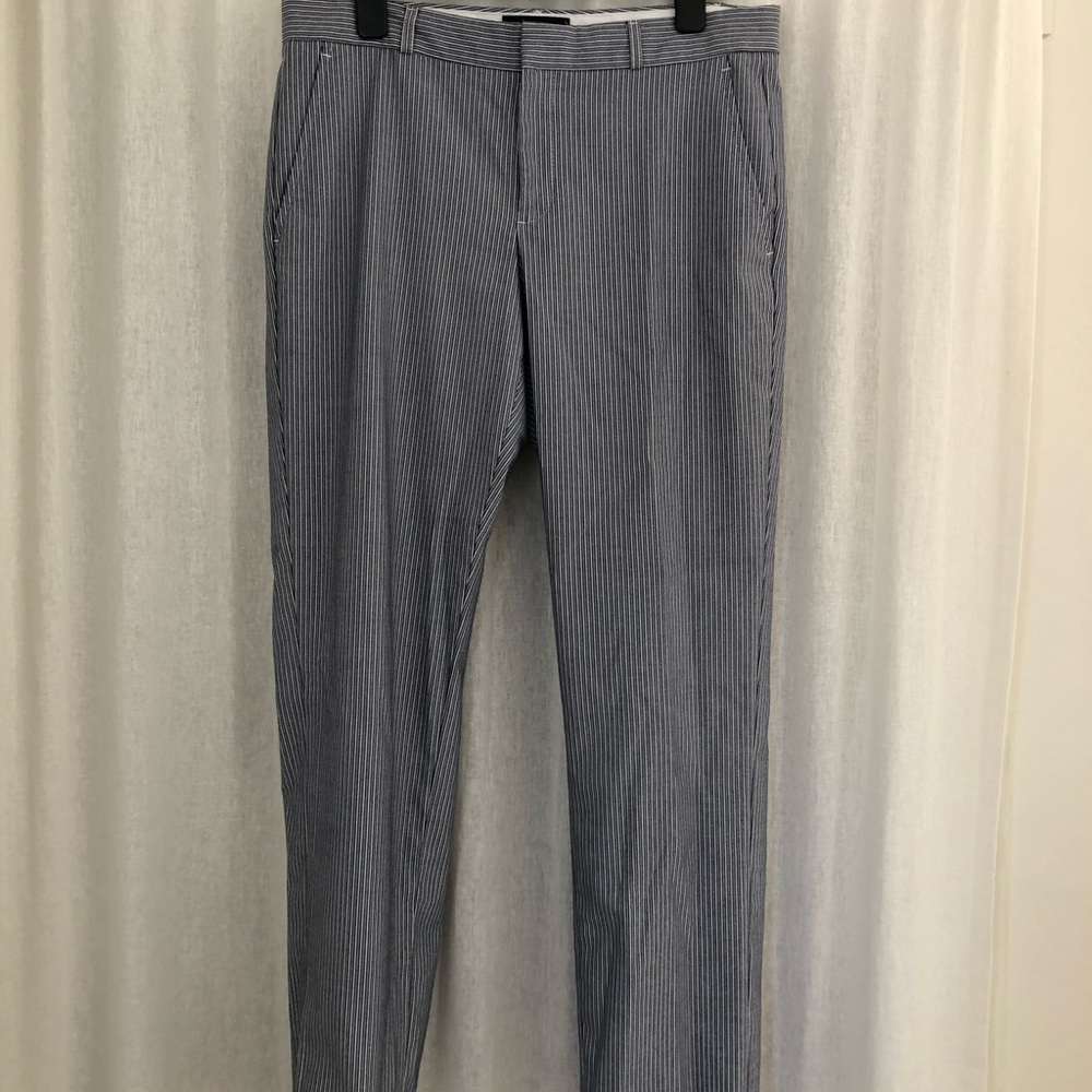 Ankle crop pinstripe banana republic slacks
